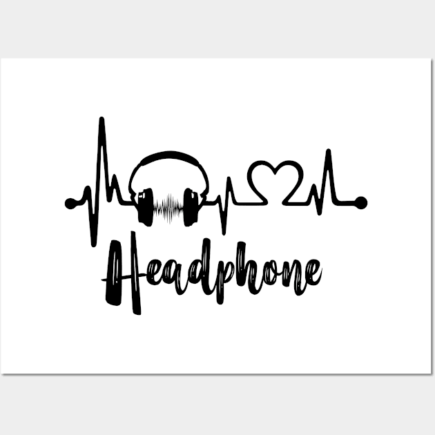 Headphone Wall Art by equiliser